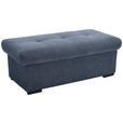 HOCKERBANK 108/42/54 cm Flachgewebe Anthrazit Kunststoff - Anthrazit/Schwarz, Design, Kunststoff/Textil (108/42/54cm) - Xora