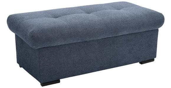 HOCKERBANK 108/42/54 cm Flachgewebe Anthrazit Kunststoff - Anthrazit/Schwarz, Design, Kunststoff/Textil (108/42/54cm) - Xora