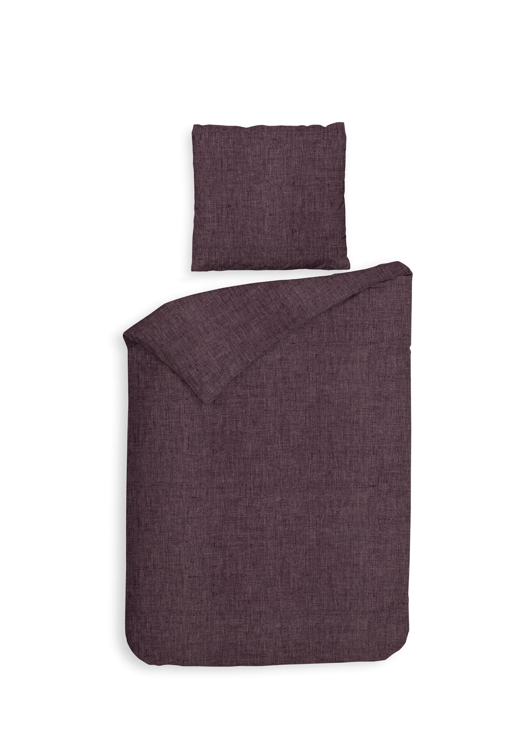 BETTWÄSCHE Franela Flanell 155/220 cm  - Brombeere, Basics, Textil (155/220cm)