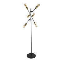 STEHLEUCHTE 54/150 cm    - Schwarz, Design, Metall (54/150cm)