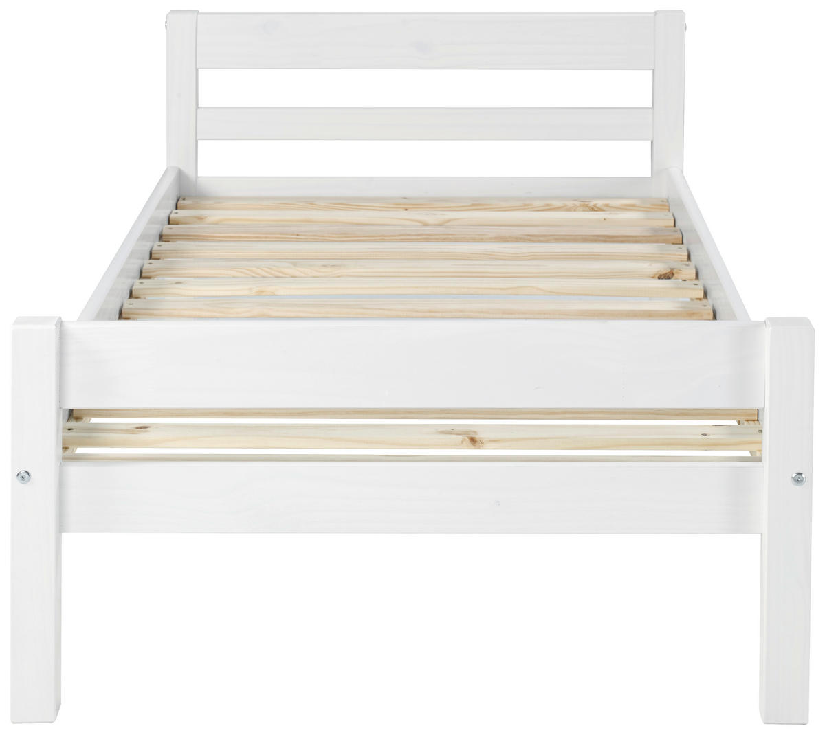 BETT 90/200 cm  in Weiß  - Naturfarben/Weiß, LIFESTYLE, Holz (90/200cm) - MID.YOU