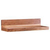 NÁSTĚNNÝ REGÁL, akácie, barvy akácie, 80/17/23 cm - barvy akácie, Moderní, dřevo (80/17/23cm) - MID.YOU