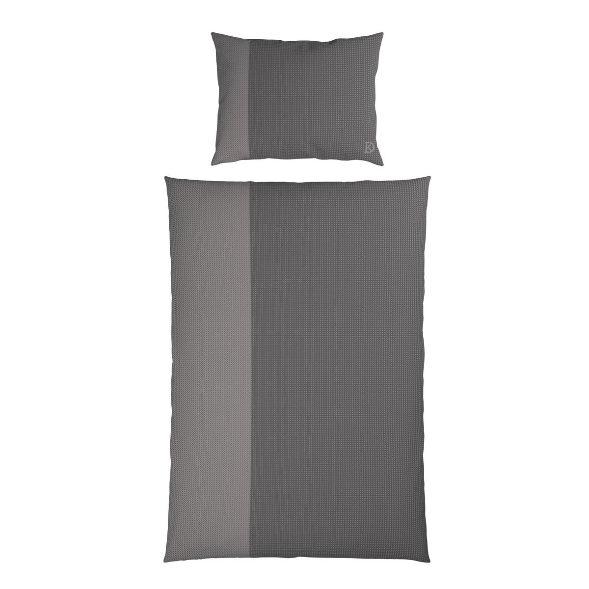 BETTWÄSCHE 2-teilig Satin 140/200 cm  - Taupe, Design, Textil (140/200cm) - Dieter Knoll