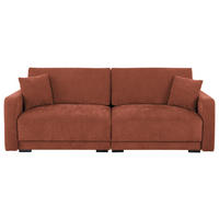 2-SITZER-SOFA in Chenille Rostfarben  - Rostfarben/Schwarz, Konventionell, Kunststoff/Textil (233/90/110cm) - MID.YOU