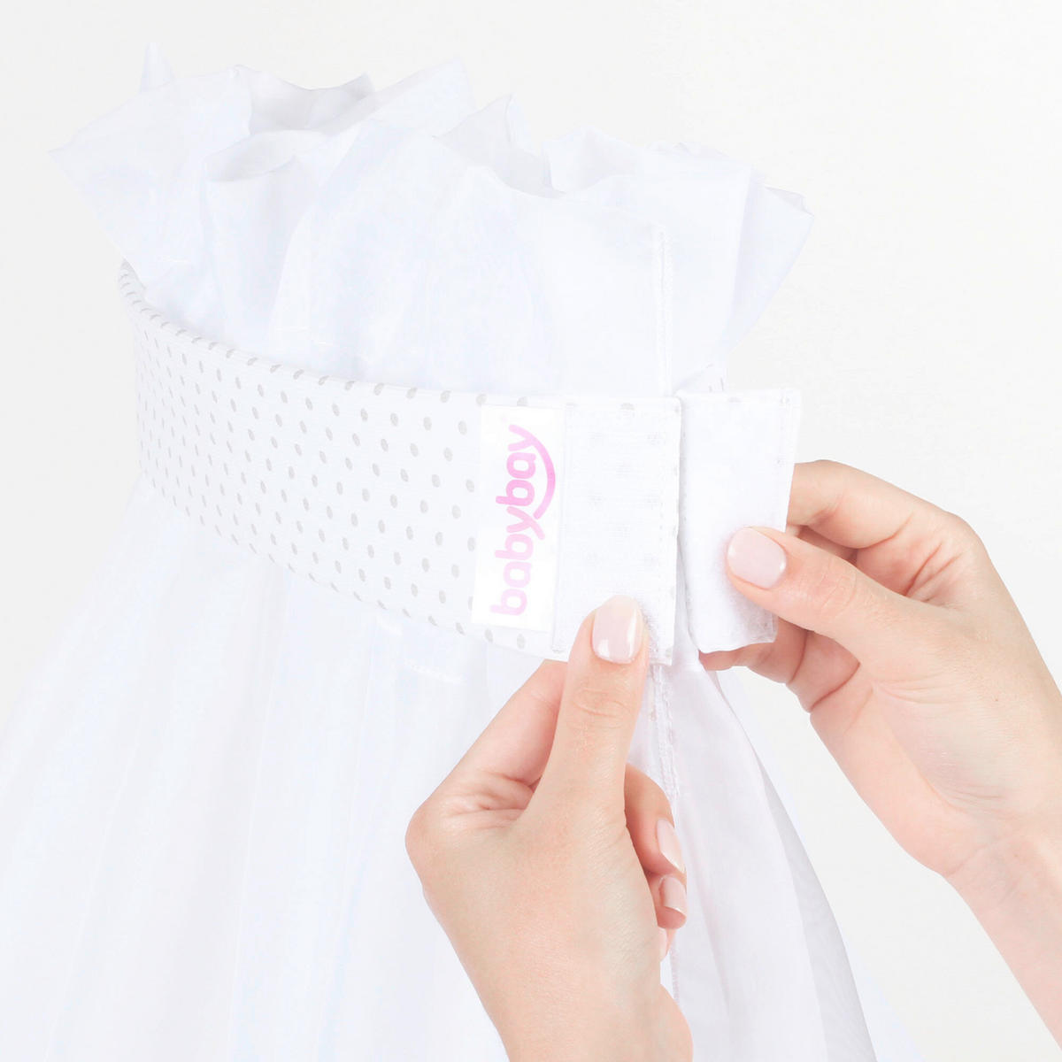 MOSKITONETZ  - Weiß, Basics, Textil (310/160/0,1cm) - Babybay