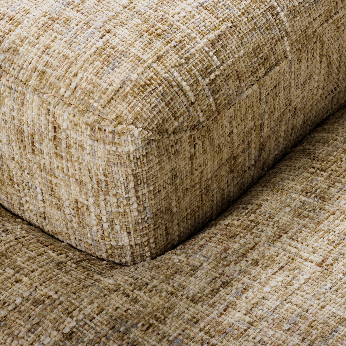 ECKSOFA PORTLAND in Struktur Hellbraun Kopfteilverstellung  295/187 cm  - Chromfarben/Hellbraun, Design, Holz/Textil (295/187cm) - Livetastic