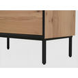 SIDEBOARD  140/90/42 cm 2 Schublade(n)  - Eichefarben/Schwarz, LIFESTYLE, Holzwerkstoff/Metall (140/90/42cm) - Novel
