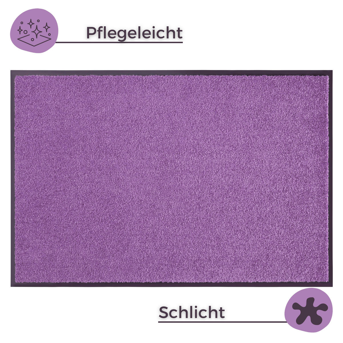 SCHMUTZFANGMATTE  40/60 cm  Lila  - Lila, Basics, Kunststoff/Textil (40/60cm)