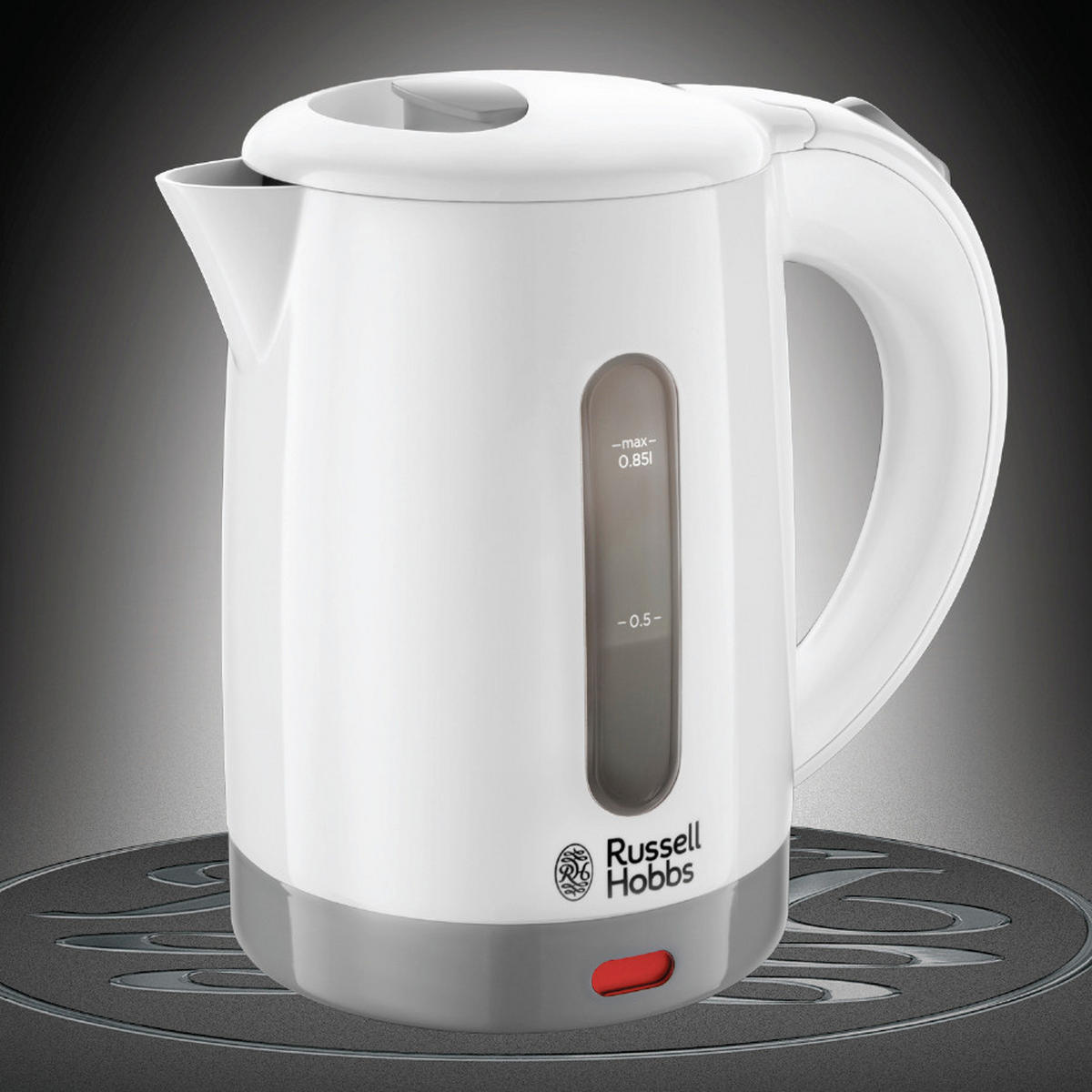 WASSERKOCHER Wasserkocher 0,85 L  - Weiß, Basics, Kunststoff (12/18/19cm) - Russell Hobbs