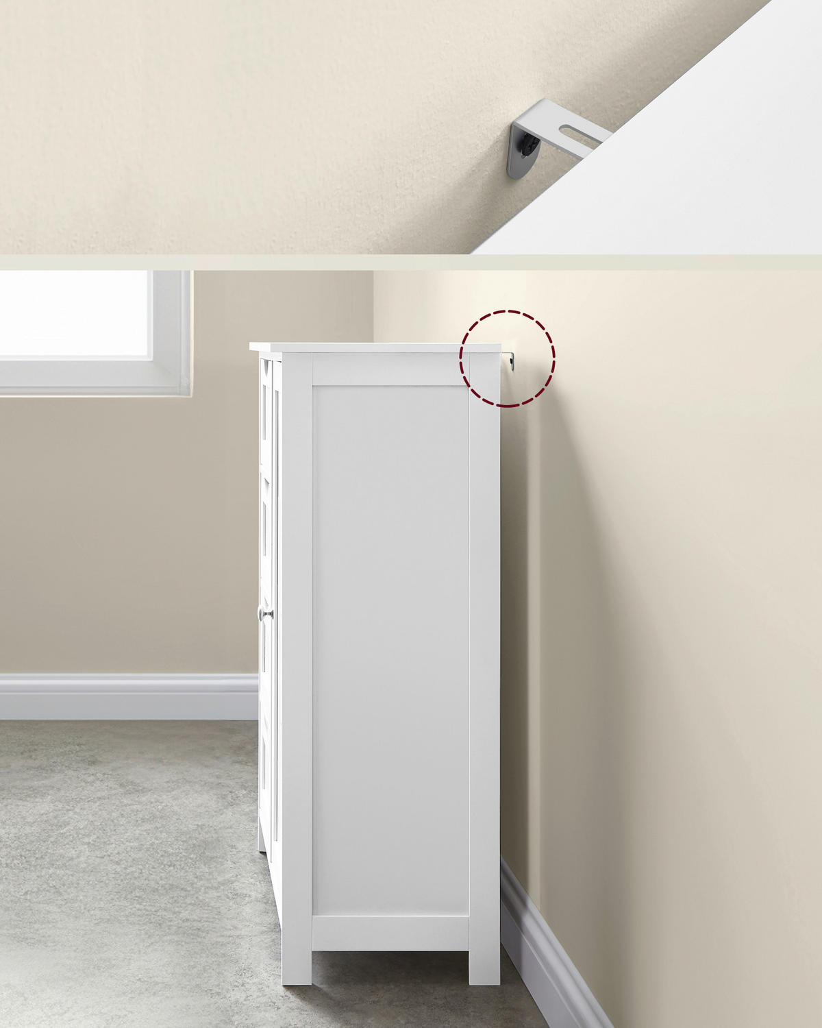 MIDISCHRANK 65/90/35 cm  - Weiß, MODERN, Holzwerkstoff (65/90/35cm) - MID.YOU