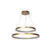 LED-PENDELLEUCHTE 78/78/200 cm  - Messingfarben, Design, Kunststoff (78/78/200cm) - Lucide