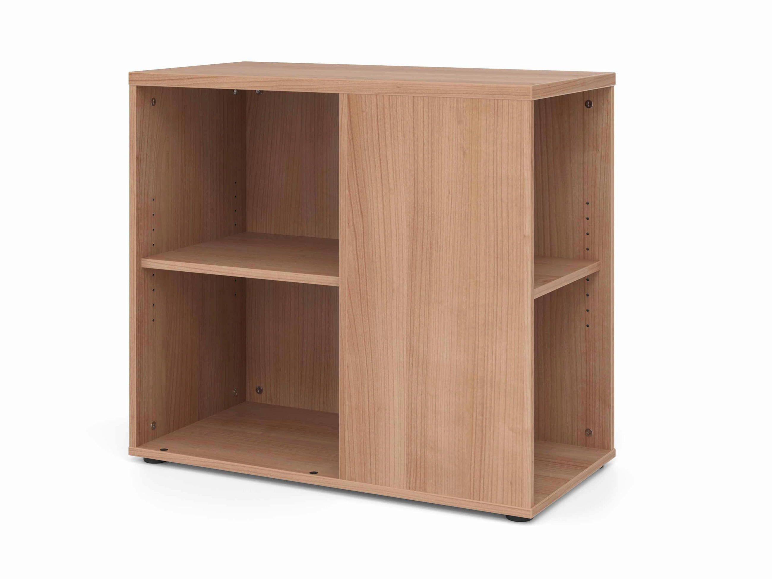 ANSTELLCONTAINER Nussbaumfarben  - Nussbaumfarben/Schwarz, KONVENTIONELL, Holzwerkstoff/Kunststoff (40/74/80cm) - Venda