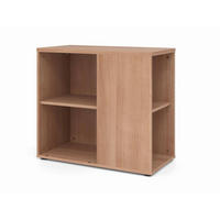 ANSTELLCONTAINER Nussbaumfarben  - Nussbaumfarben/Schwarz, KONVENTIONELL, Holzwerkstoff/Kunststoff (40/74/80cm) - Venda