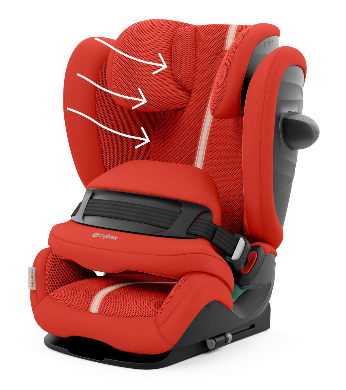 KINDERAUTOSITZ PALLAS G I-SIZE  - Rot, Basics, Kunststoff/Textil (40/59,5/59cm) - Cybex
