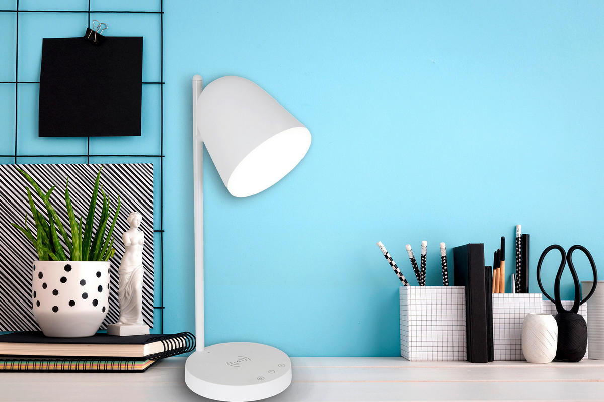 LED-TISCHLEUCHTE LISTO 17,5/15/41 cm   - Weiß, Design, Kunststoff (17,5/15/41cm) - Näve