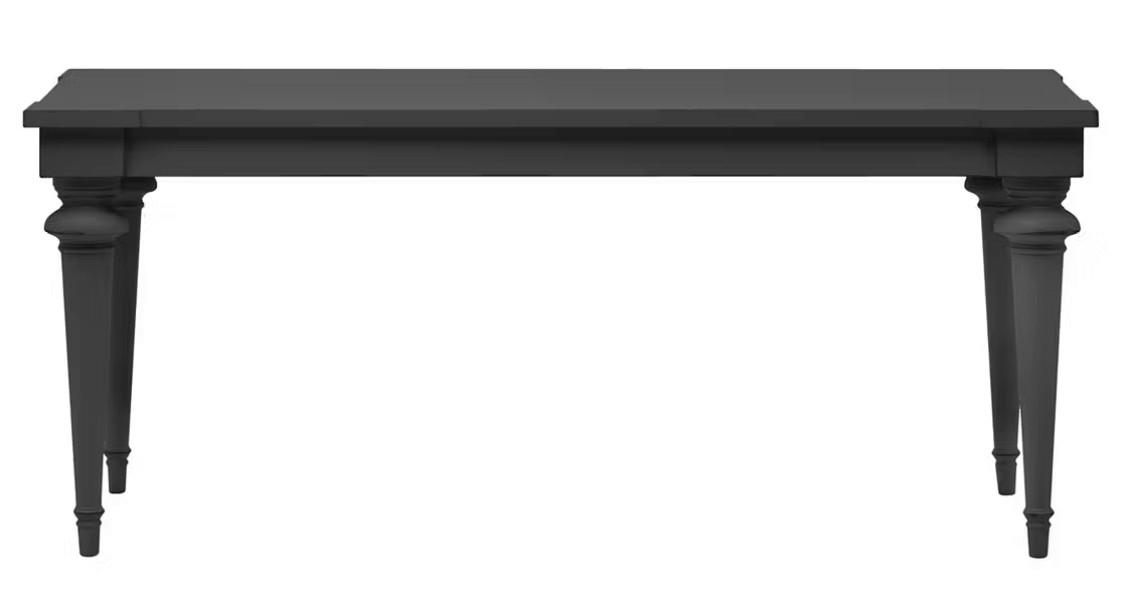 ESSTISCH Pinie massiv rechteckig Schwarz  - Schwarz, LIFESTYLE, Holz (182/76/90cm) - Livetastic