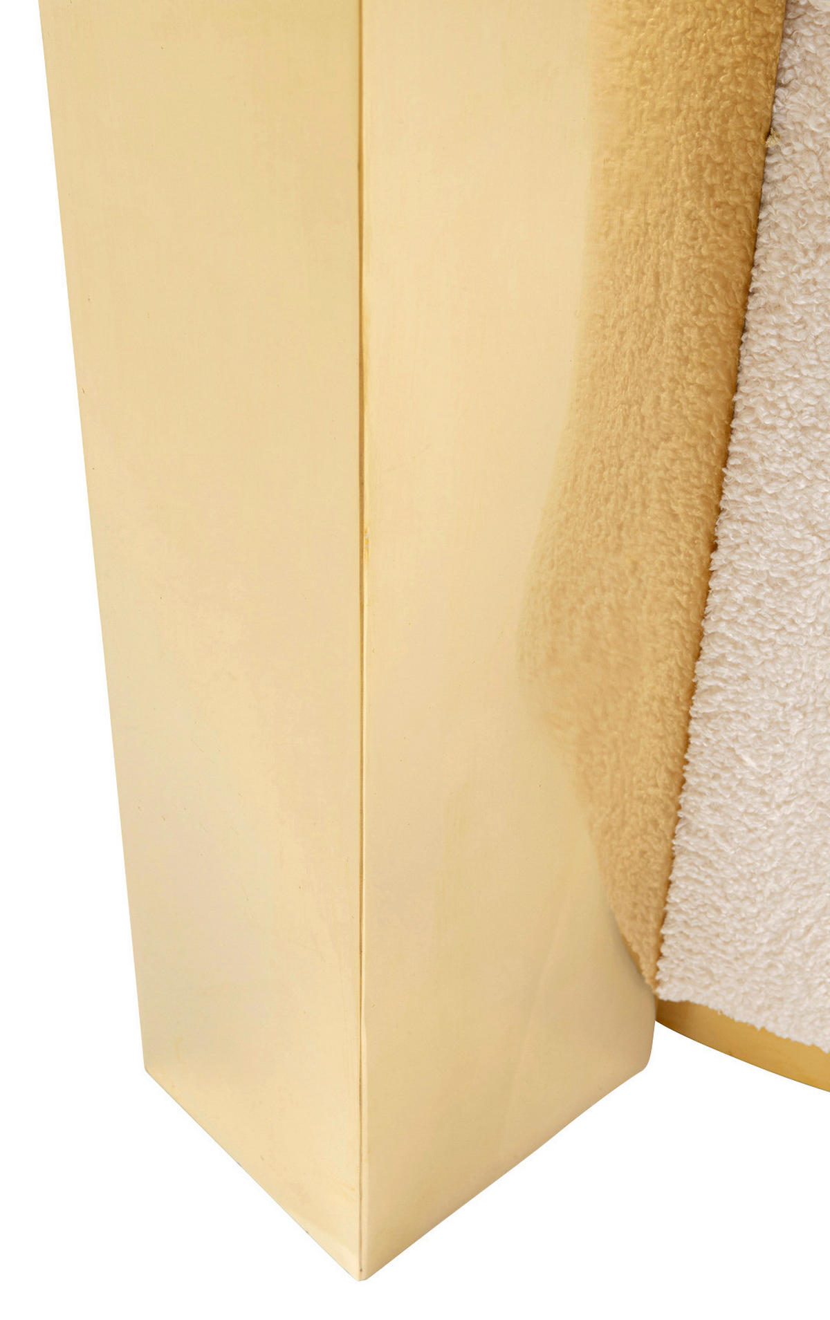 COCKTAILSESSEL - Goldfarben/Weiß, LIFESTYLE, Holzwerkstoff/Textil (83/65,5/69cm) - Kare-Design