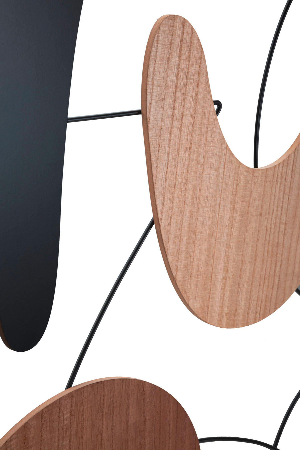 Wanddeko Astroy B Holzwerkstoff  - Schwarz/Naturfarben, Basics, Holzwerkstoff (60/80/2cm)