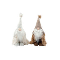 Gnom Decorativ - alb/maro deschis, Basics, textil/piatră (16/37/9cm)