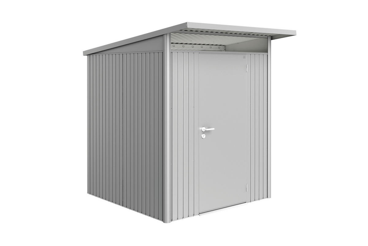 GERÄTEHAUS 180/218/220 cm  - Grau, Design, Metall (180/218/220cm) - Biohort