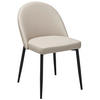 STUHL Echtleder Beige  - Beige/Schwarz, Design, Leder/Metall (51.5/81.5/61cm) - Livetastic