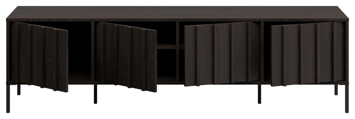 LOWBOARD  180/50/40 cm   - Wengefarben, Design, Holz (180/50/40cm) - MID.YOU