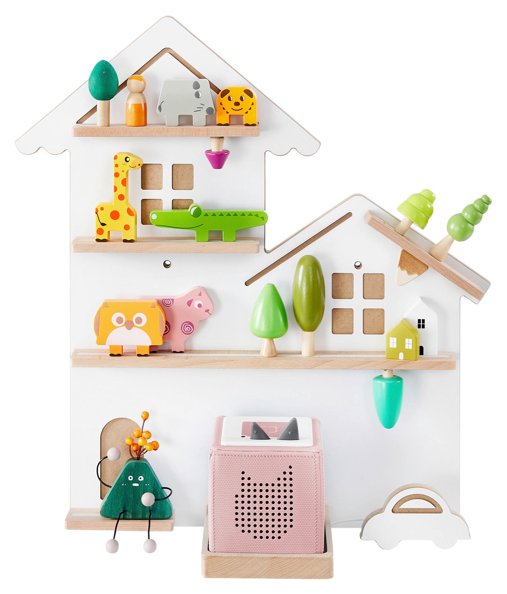 KINDERREGAL Buche Weiß  - Weiß, MODERN, Holz/Holzwerkstoff (55,8/60/18cm) - MID.YOU