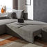 WOHNLANDSCHAFT in Textil Taupe - Taupe/Silberfarben, Design, Kunststoff/Textil (196/276cm) - Cantus WOHNLANDSCHAFT in Textil Taupe - Taupe/Silberfarben, Design, Kunststoff/Textil (196/276cm) - Cantus