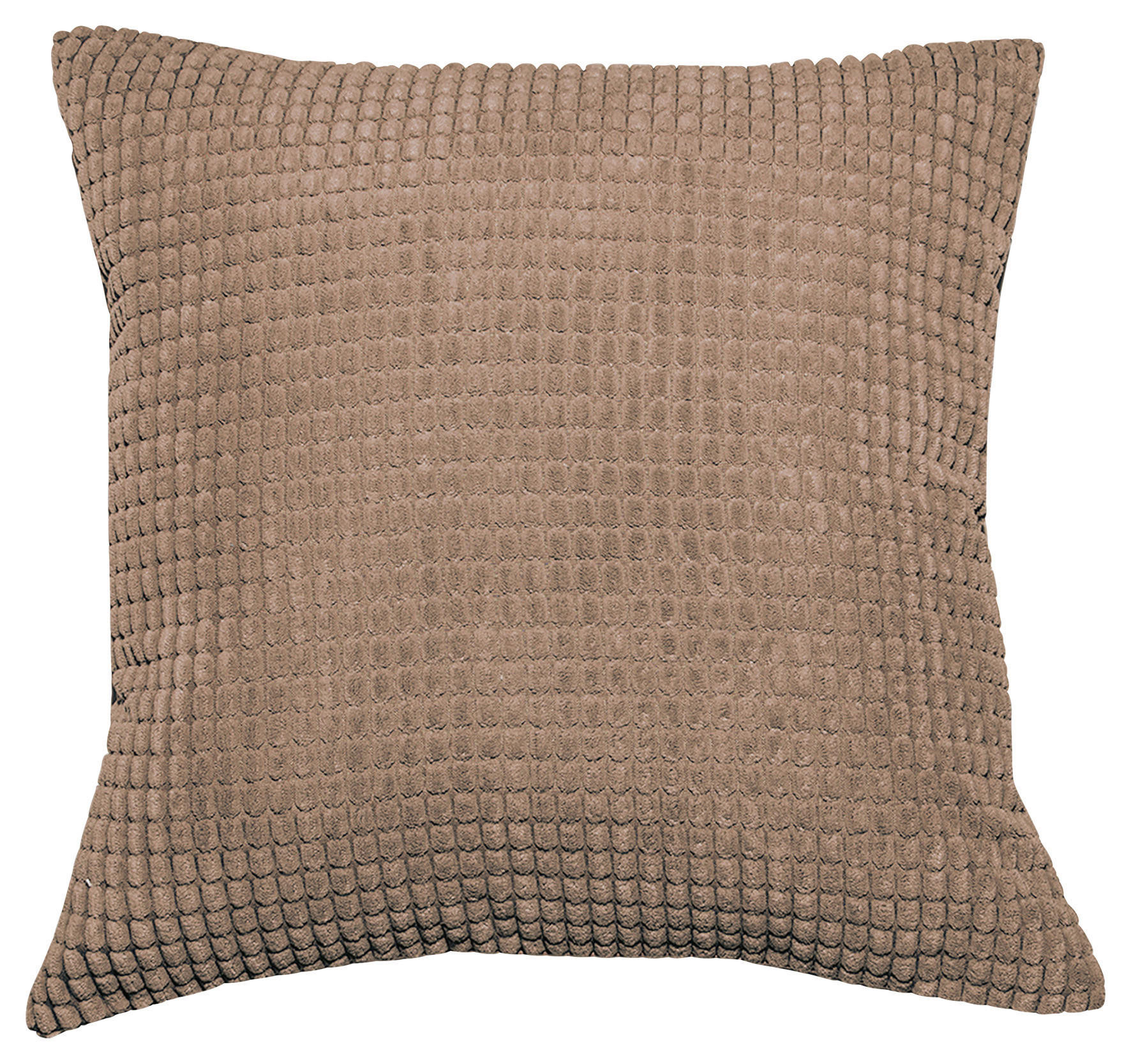 Zierkissen Halina 45x45 cm Polyester Taupe mit Zipp