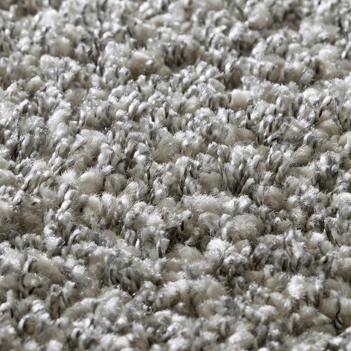 HOCHFLORTEPPICH 160/160 cm Twilight Grau quadratisch  - Grau, KONVENTIONELL, Textil (160/160cm) - Novel