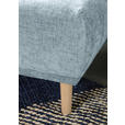 ECKSOFA Blau Flachgewebe  - Blau/Buchefarben, KONVENTIONELL, Holz/Textil (144/230cm) - Carryhome