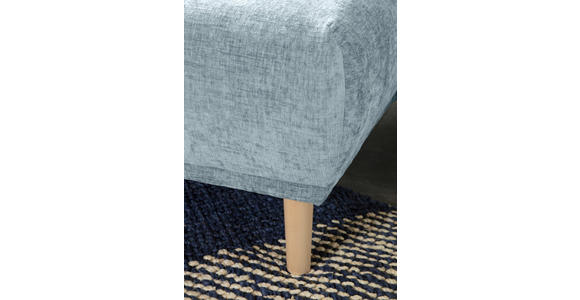 ECKSOFA Blau Flachgewebe - Blau/Buchefarben, KONVENTIONELL, Holz/Textil (144/230cm) - Carryhome