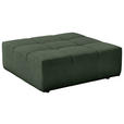 HOCKER Feincord Olivgrün  - Schwarz/Olivgrün, Design, Kunststoff/Textil (107/39/107cm) - Hom`in