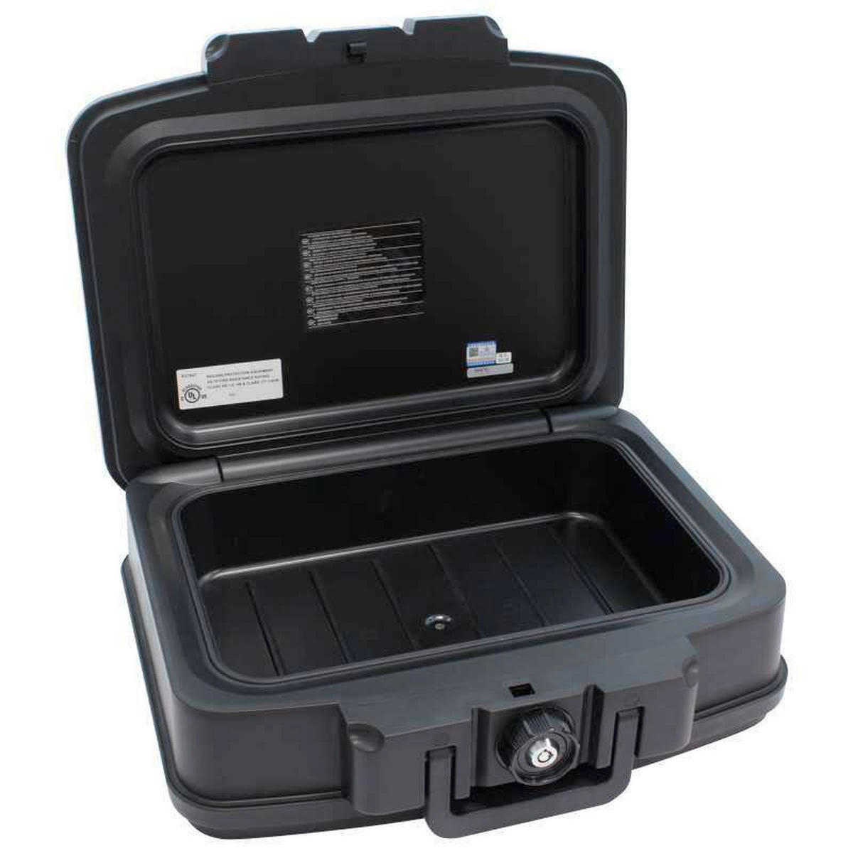 BRANDSCHUTZTRESOR - Schwarz, KONVENTIONELL, Kunststoff (44/16,5/37cm) - ROTTNER