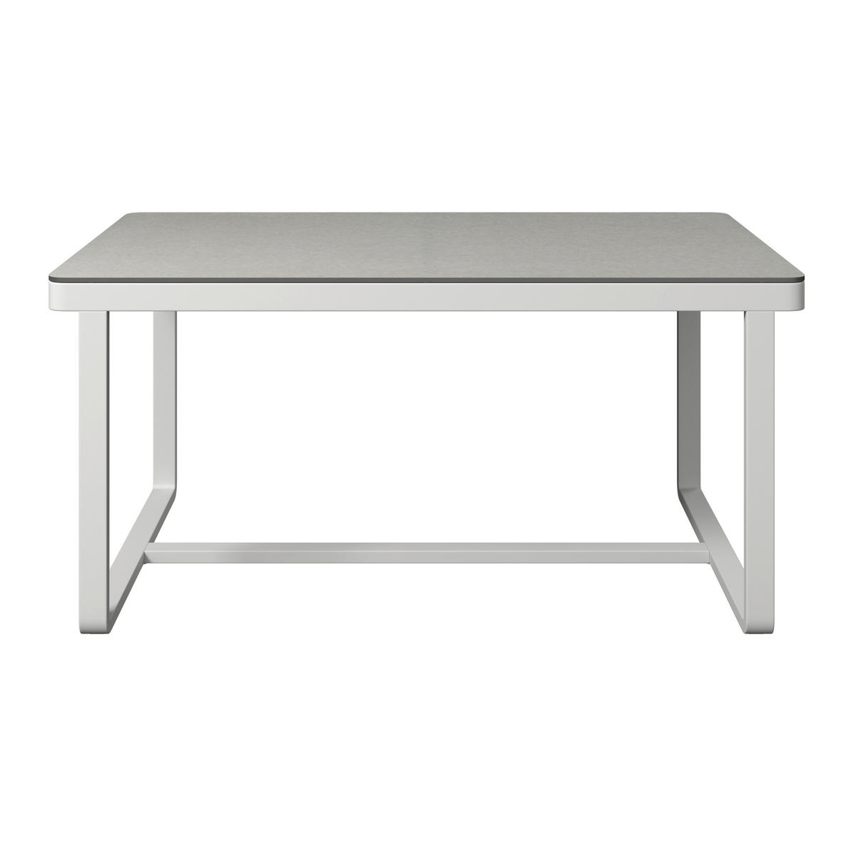 DINING-LOUNGESET 190/241 cm Aluminium  - Beige/Hellgrau, Design, Glas/Textil (190/241cm) - Amatio