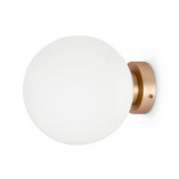 WANDLEUCHTE - Goldfarben/Weiß, Trend, Glas/Metall (20/23cm) - MAYTONI