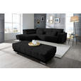 ECKSOFA  in Mikrofaser Graphitfarben  207/301 cm  - Chromfarben/Graphitfarben, Design, Textil/Metall (207/301cm) - Xora
