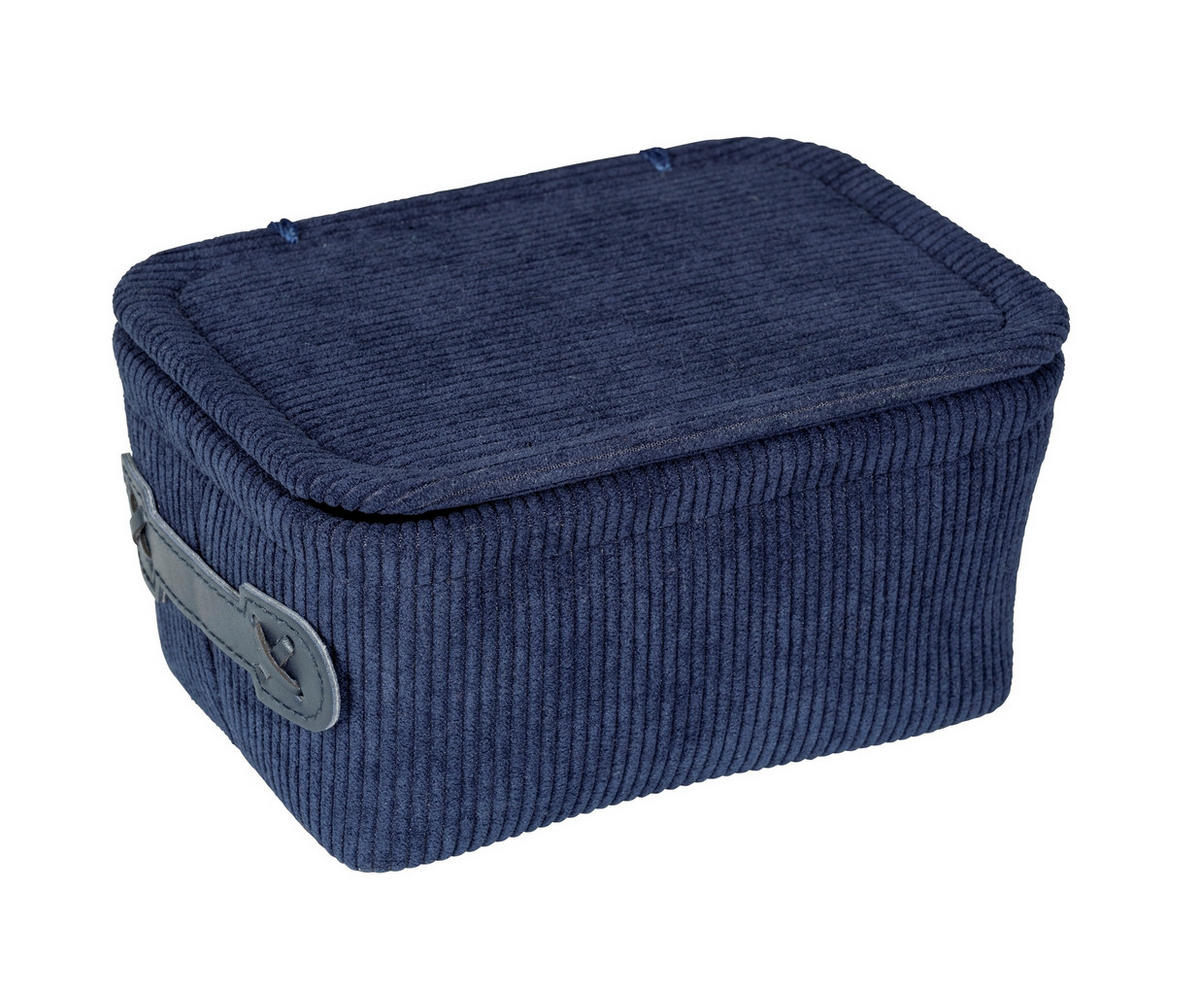 AUFBEWAHRUNGSKÖRBCHEN  - Dunkelblau, Basics, Textil (19/10/14cm) - Wenko
