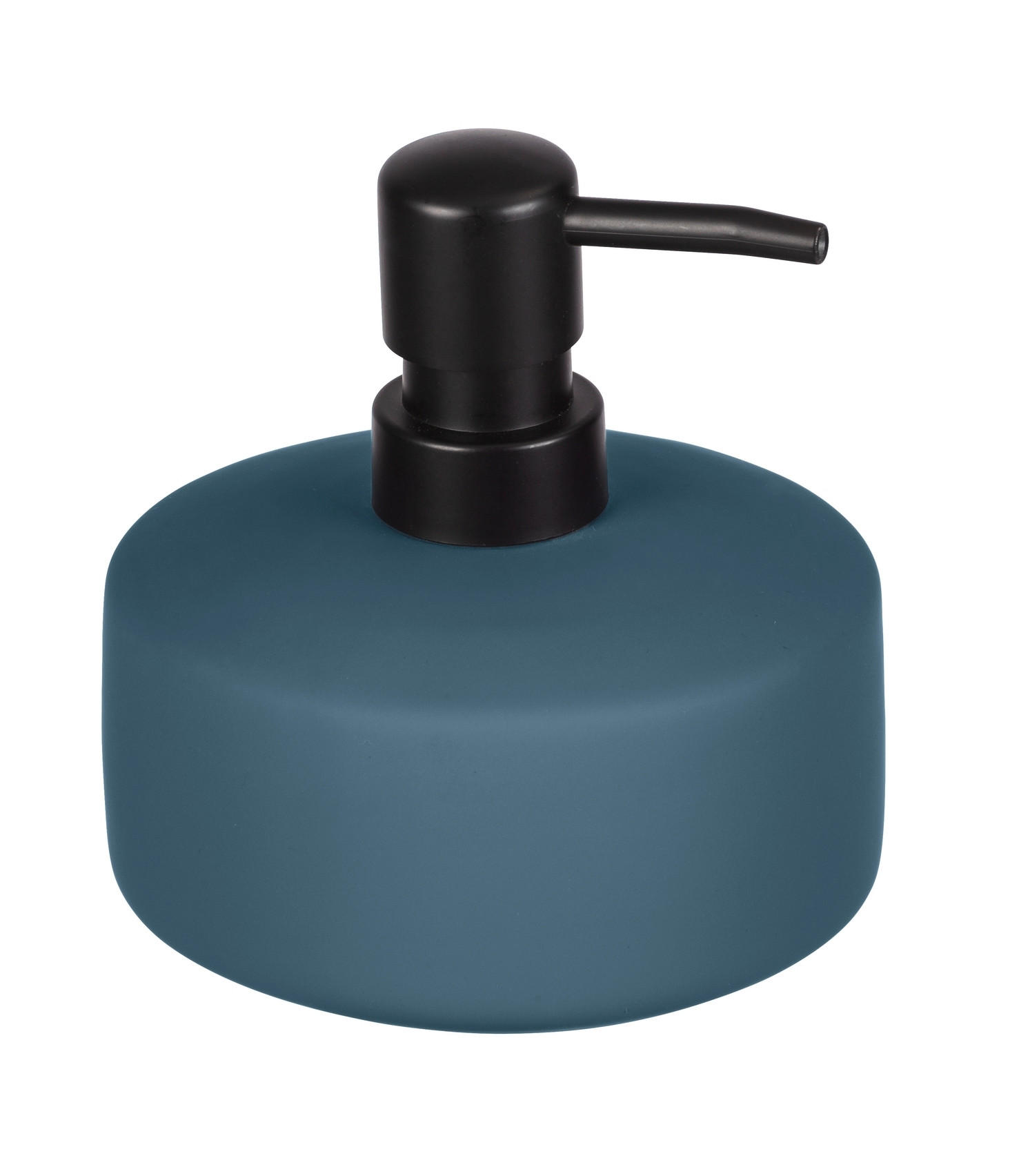 SEIFENSPENDER AVELLINO  - Blau/Schwarz, Basics, Keramik/Kunststoff (10,5/12,5/10,5cm) - Wenko