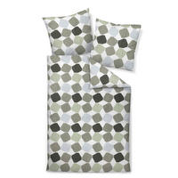 POSTELJNINA 135/200 cm mako saten zelena  - zelena, Konvencionalno, tekstil (135/200cm) - Janine