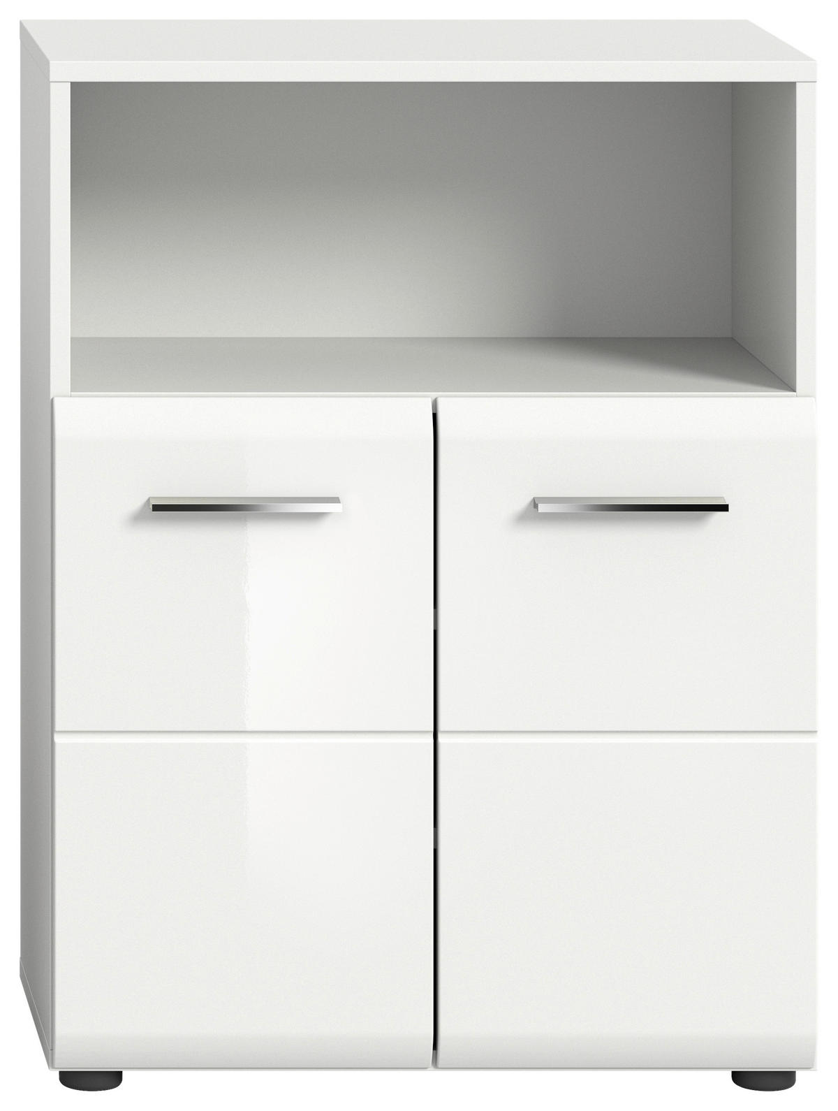 SPODNJA OMARICA 60/82/30 cm  - bela/visoki sijaj, Moderno, leseni material (60/82/30cm) - MID.YOU
