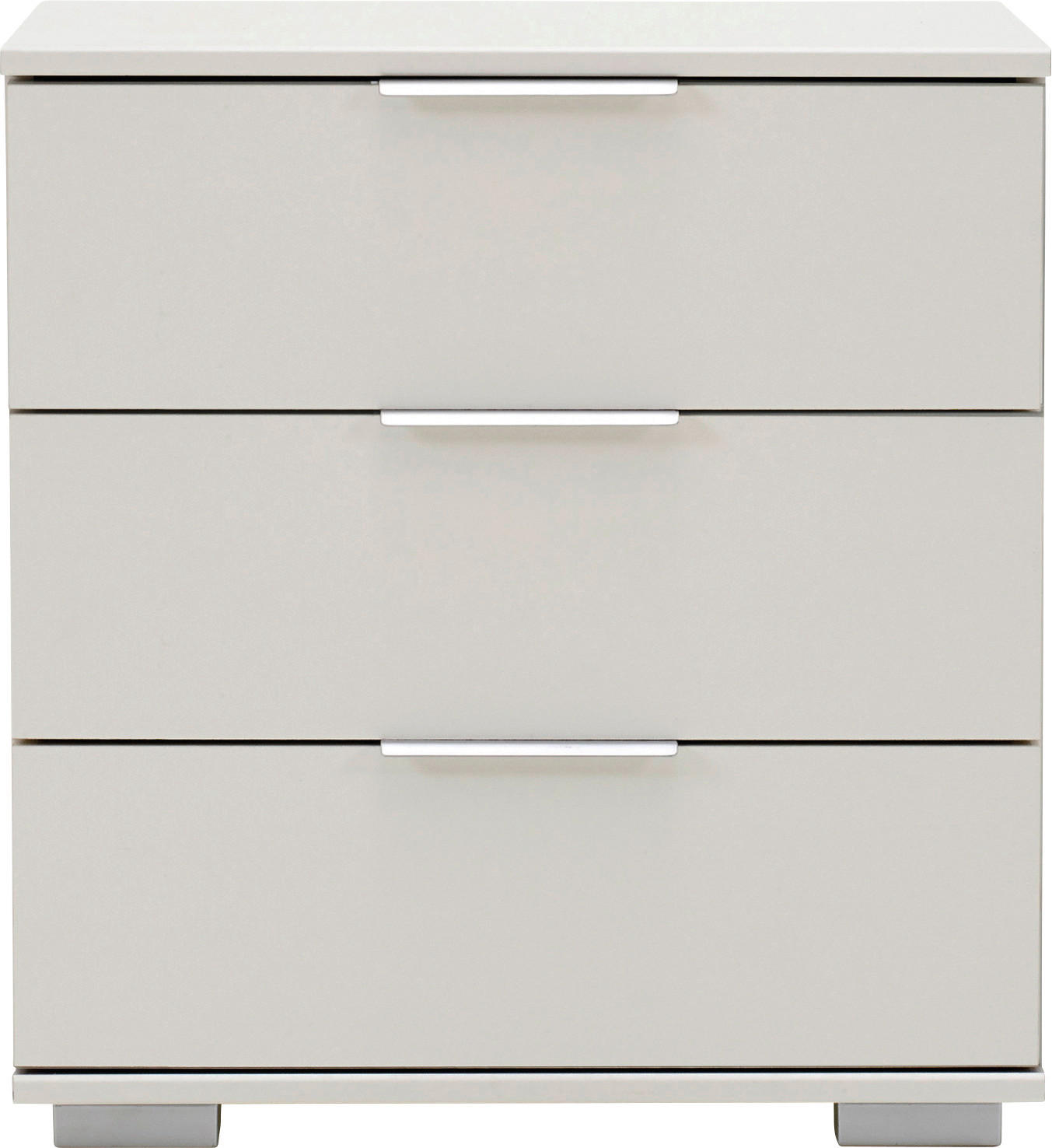 NOĆNI ORMARIĆ bijela - bijela/boje kroma, Moderno, drvni materijal/metal (52/58/38cm) - Carryhome