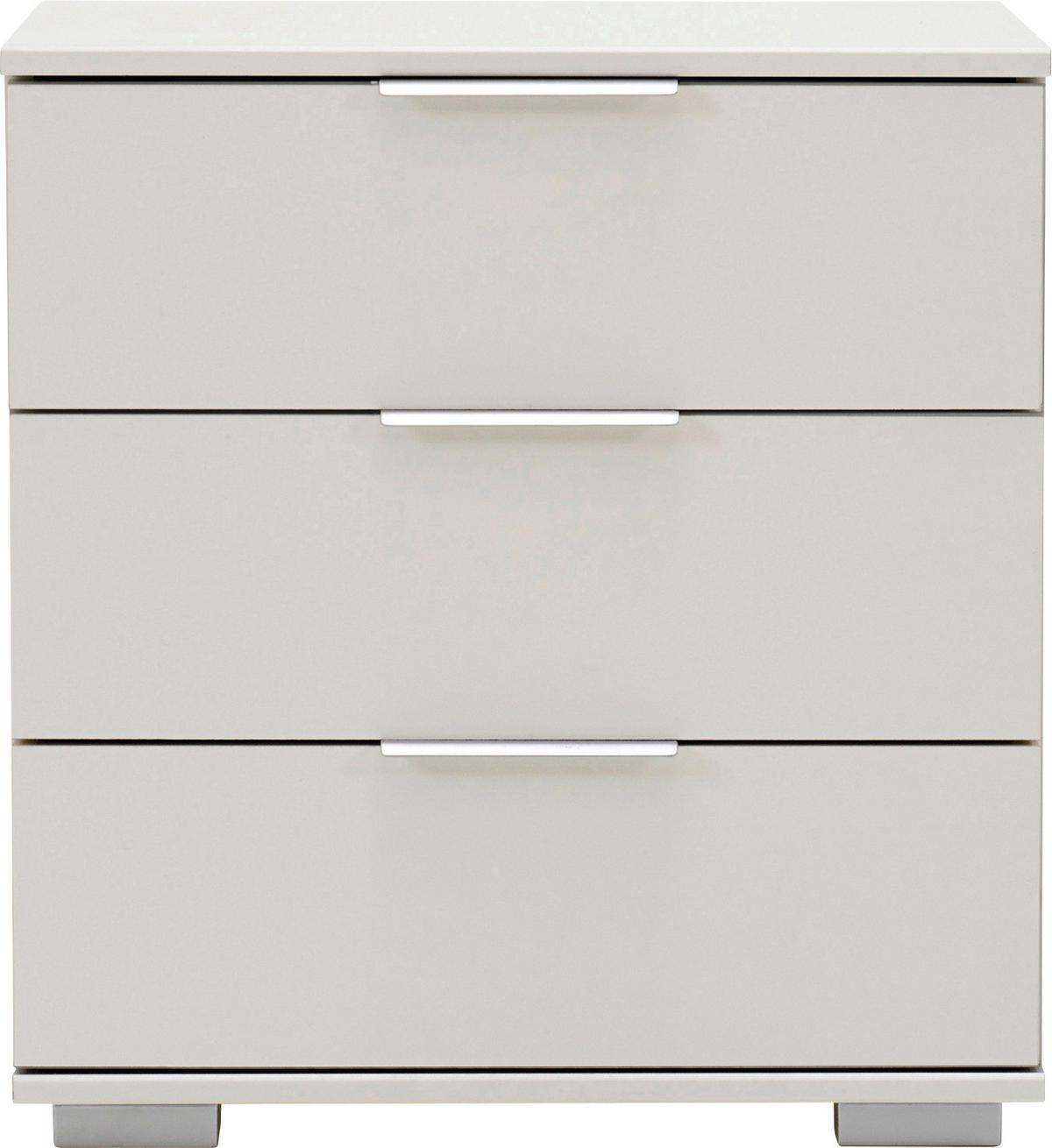 NOĆNI ORMARIĆ bijela   - bijela/boje kroma, Moderno, drvni materijal/metal (52/58/38cm) - Carryhome