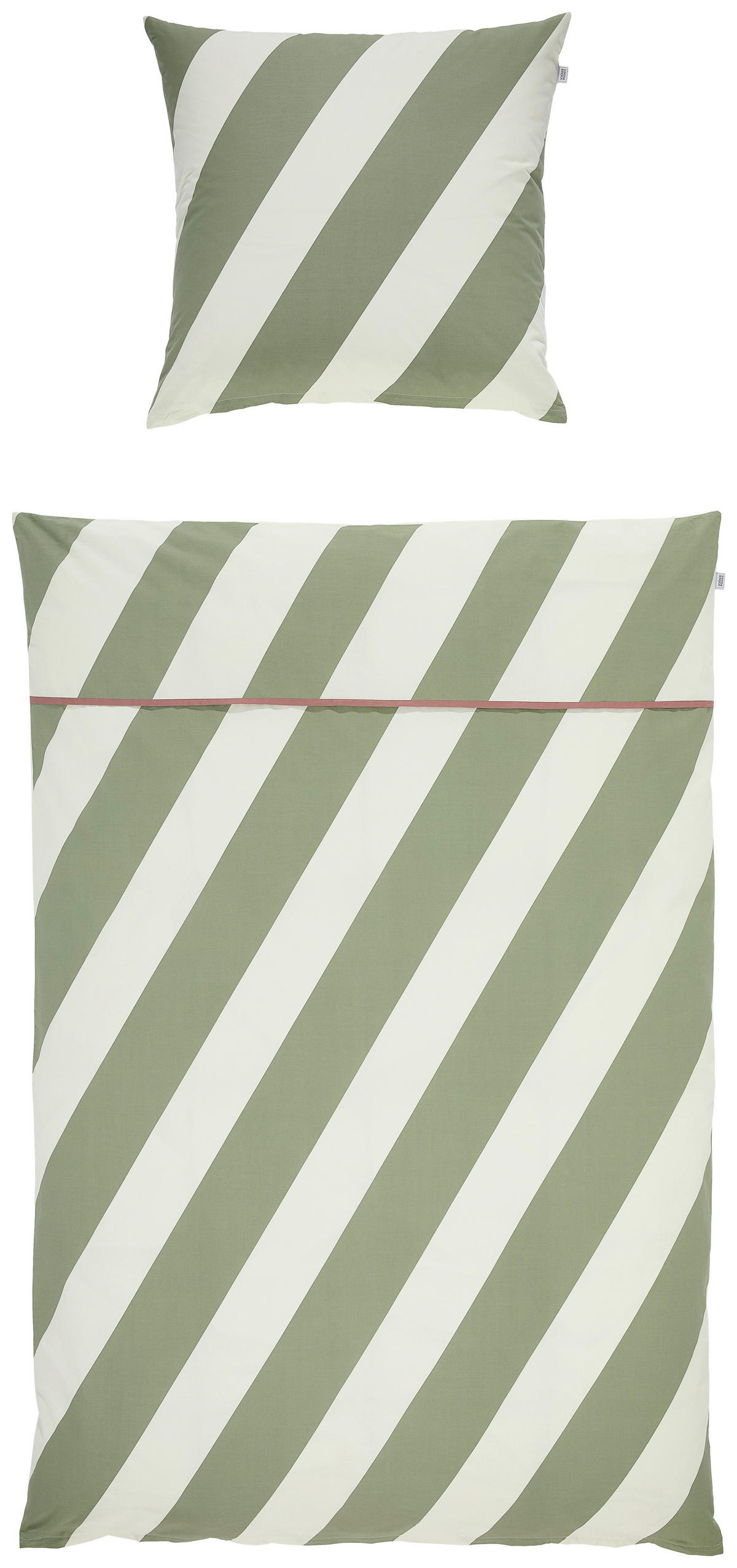 WENDEBETTWÄSCHE Schöner Wohnen - Junction mint Renforcé 135/200 cm  - Creme/Mintgrün, Design, Textil (135/200cm) - Schöner Wohnen