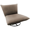RELAXSESSEL in Textil Taupe  - Taupe/Schwarz, Design, Textil/Metall (100/78/96cm) - Livetastic