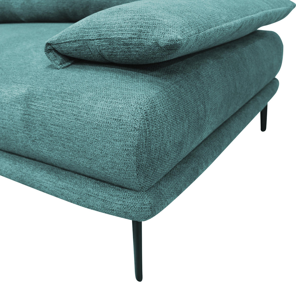 CloseUp von MID.YOU ECKSOFA Mintgrün Webstoff.
