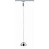 SCHIENENSYSTEM-HÄNGELEUCHTE URail 8,7/130 cm   - Chromfarben, Design, Metall (8,7/130cm) - Paulmann