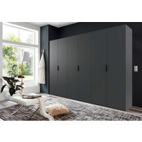 FALTTÜRENSCHRANK in Graphitfarben  - Schwarz/Graphitfarben, Design, Holzwerkstoff (300/216/58cm) - Boxxx