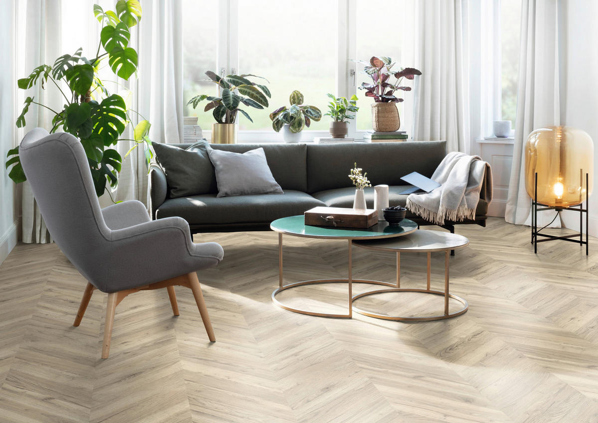 LAMINATBODEN Rillington Eiche EGGER Nature Sense  per  m² - Hellbraun/Eichefarben, KONVENTIONELL, Holzwerkstoff (129.2/32.7/0.8cm) - Egger Holzwerkstoffe