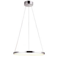 LED-PENDELLEUCHTE Lune 40/40/100 cm   - Chromfarben, Design, Metall (40/40/100cm)
